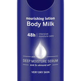 NIVEA Nourishing Lotion, Body Milk, 2X Almond Oil, 120ml