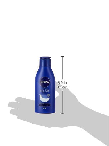 NIVEA Nourishing Lotion, Body Milk, 2X Almond Oil, 120ml