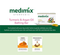 Medimix Ayurvedic Tumeric & Argan Oil Bathing Bar, 125 g (4 + 1 Offer Pack)