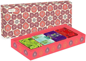 Exotic Fragrance Collection : Exotic Fragrance Collection - 4 Premium Herbal Handmade Bar Soap Gift Box Set - 4 X 75 gms - 10.6 Ounces - Vaadi Herbals