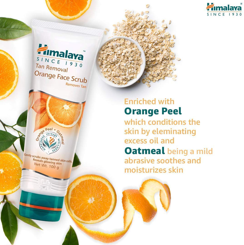 Himalaya Tan Removal Orange Face Scrub, 100g