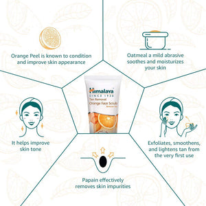 Himalaya Tan Removal Orange Face Scrub, 100g