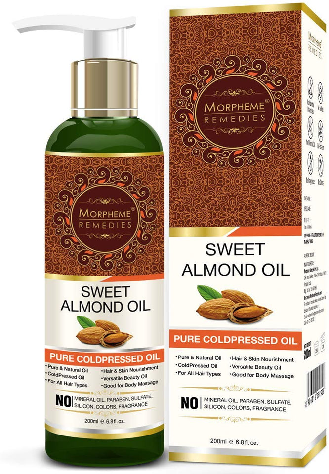 Morpheme Remedies Cold Pressed Sweet Almond Oil, 200ml