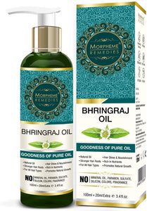 Morpheme Remedies Pure Bhringraj Oil (No Mineral Oil), 120ml