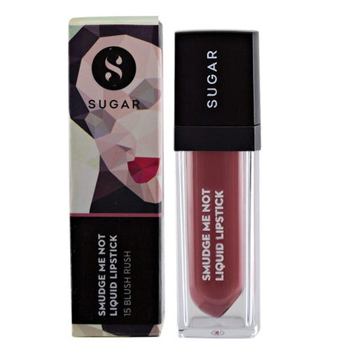 SUGAR Cosmetics Smudge Me Not Liquid Lipstick 15 Blush Rush (Pale Pink), 4.5 ml