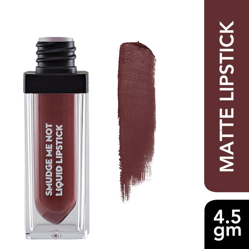 SUGAR Cosmetics Smudge Me Not Liquid Lipstick 16 Bare Flair (Rose Brown), 4.5 ml