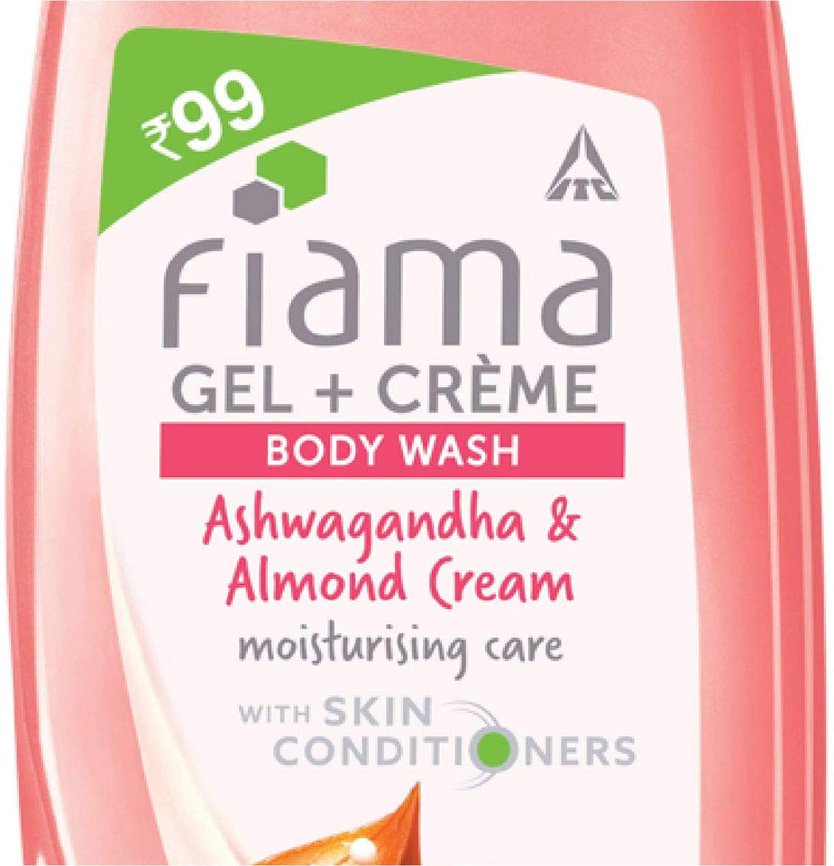 Fiama Ashwagandha and Almond Cream Gel with Crème Bodywash, 200ml