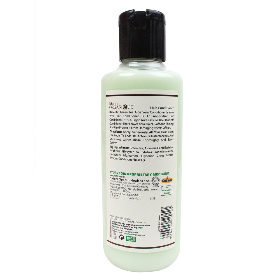 Khadi Organique Greentea Aloevera Hair Conditioner 210 ML