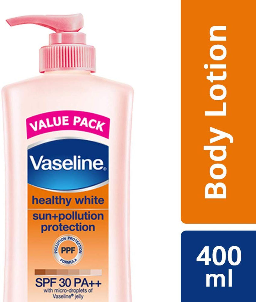 Vaseline Healthy White Sun + Pollution Protection SPF 30 Body Lotion, 400 ml