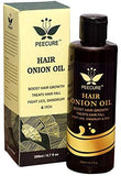 PEECURE Onion Hair Oil With Essential Hair Treatment Oil with Rose oil,Argan, Bhringraj, Hibiscus,Amla, Olive,Coconut Oils 200ML
