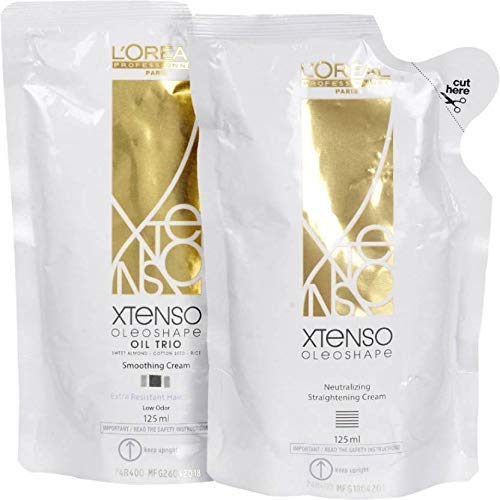 L'Oreal Xtenso Oil Trio Extra Resistant Hair Straightening Cream(Ex125ml+125ml-New)