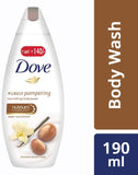 Dove Shea Butter and Warm Vanilla Body Wash, 190ml