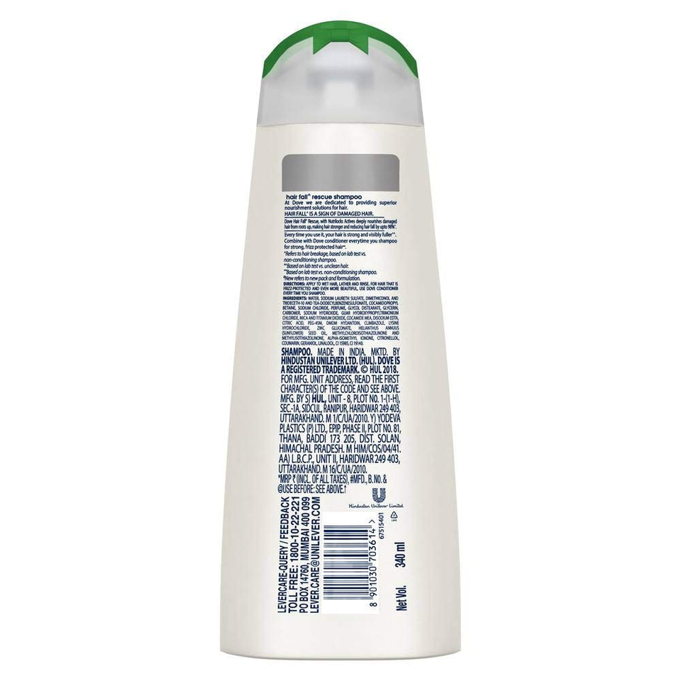 Dove Hair Fall Rescue Shampoo, 340ml
