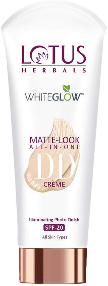 Lotus Herbals Whiteglow Matte Look All In One Dd Creme Spf 20, Natural Beige (Day Cream), 30 g