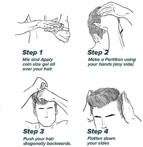Set Wet Wet Look Hair Styling Gel For Men, 100ml (Pack of 2)
