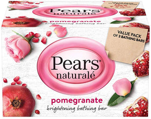Pears Naturalé Pomegranate Brightening Bathing Soap Bar, 125 g (Pack of 3)