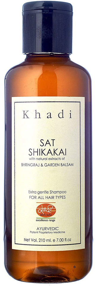 Khadi Mauri Herbal Shikakai Shampoo - Hair Nourishment and Root Strengthening - 210 ml
