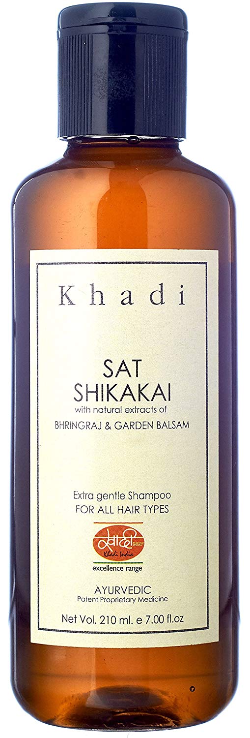 Khadi Mauri Herbal Shikakai Shampoo - Hair Nourishment and Root Strengthening - 210 ml
