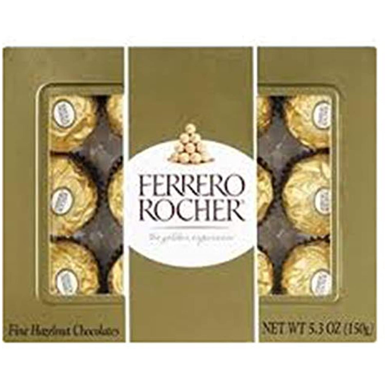 Ferrero Rocher Fine Hazelnut Chocolate 5.3Oz